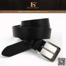 Prix ​​en usine coutures croisées en cuir véritable ceinture pour hommes